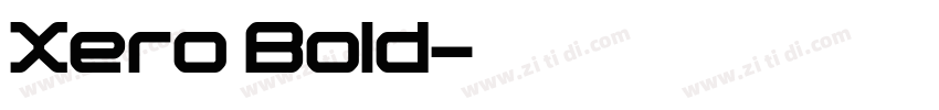 Xero Bold字体转换